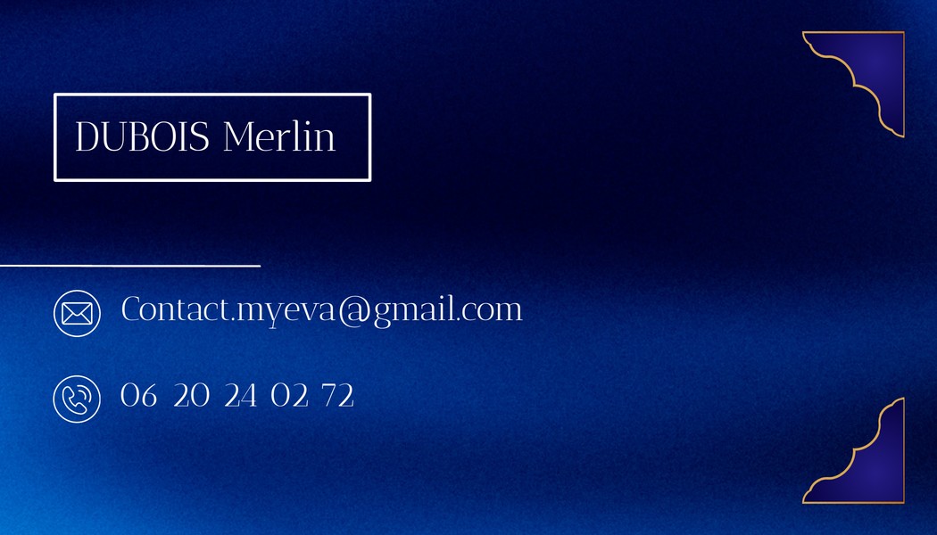 Carte de visite E.V.A — DUBOIS Merlin
